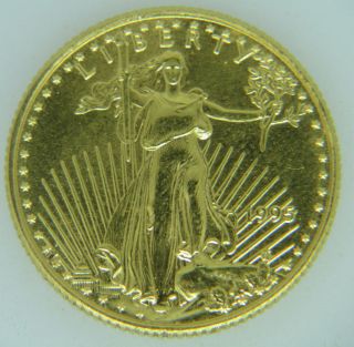 1995 Quarter Ounce Uncirculated Gold Eagle - Bu - 1/4 Ozt - $10 - 951001 photo