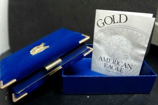 1995 W American Eagle $50 1 Oz Proof Gold Bullion Coin.  Box & photo