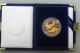 1986 W American Eagle Proof $50 1 Oz Gold Coin Box & Gold photo 1