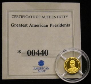 2009 Greatest American Presidents Gold Proof Ronald Reagan American 00440 photo