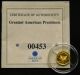 2009 Greatest American Presidents Gold Proof Ronald Reagan American 00453 Gold photo 1