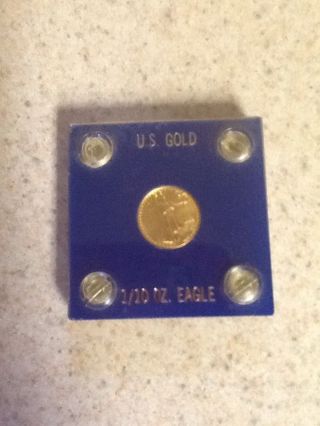 1992 Us $5 Dollar 1/10 Ounce Gold Coin American Eagle photo