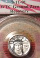 Rare 9/11/01 Pcgs Ms69 2001 Us Platinum Eagle Wtc Recovery Coin L@@k Gold photo 3