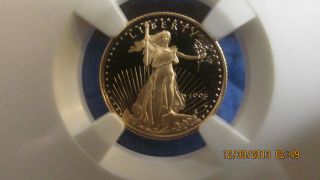 1995 - W $5 Gold Eagle 1/10 Oz.  G$5 Ngc Pf70 Proof Pr70 Cameo photo