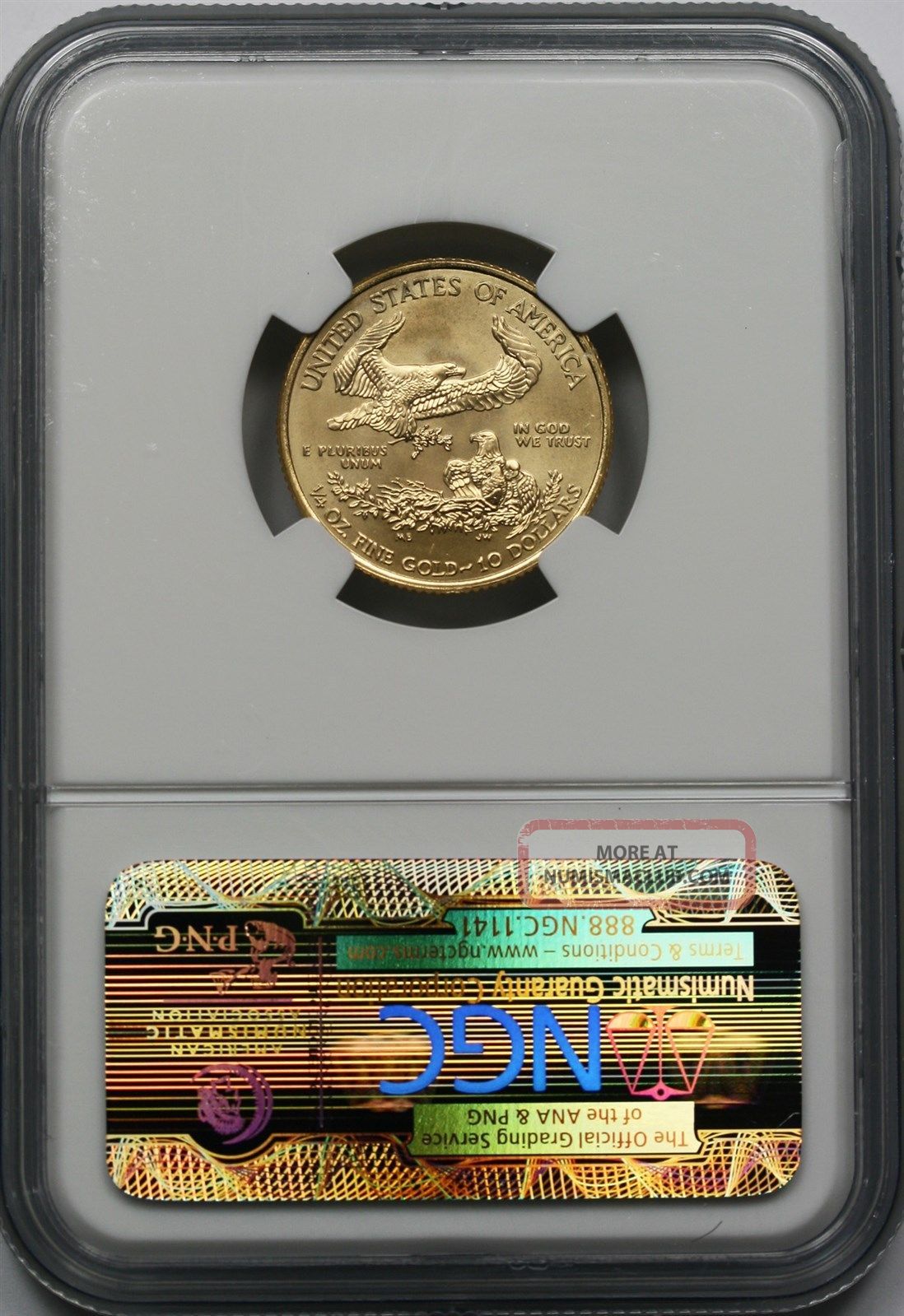 2009 Early Releases Gold Eagle $10 Quarter - Ounce Ms 69 Ngc 1/4 Oz
