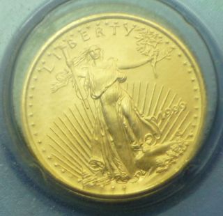 Us $5 1/10 Oz.  Gold Coin 1999.  American Eagle In Colorful Showpak photo