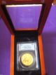 2010 $50 American Buffalo 1 Oz.  9999 Fine 24k Gold Pcgs Ms70 In Wood Display Gold photo 1