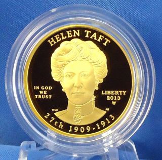 2013 Helen Taft First Spouse Series 1/2 Ounce $10 Gold Proof Coin 99.  99 Pure photo