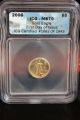 2006 Gold Eagle $5 Tenth - Ounce Ms 70 Icg 1/10 Oz Fine Gold First Day Of Issue Gold photo 5