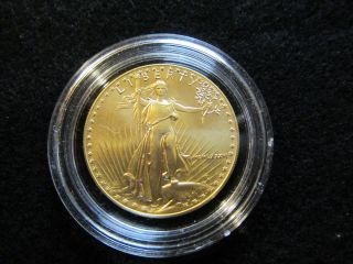 1986 $50 Us Gold 1 Oz American Eagle Coin Bu Mcmlxxxvi First Year Of Issue photo