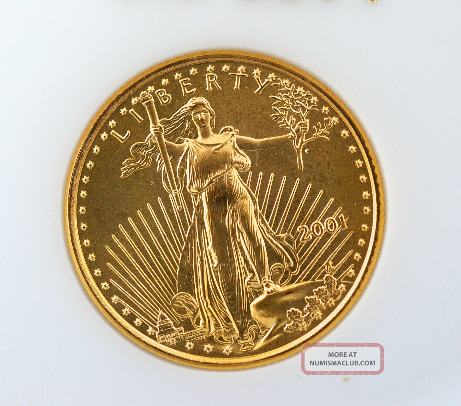 2001 10 Ten Dollar American Eagle 1 4 Oz Fine Gold Coin