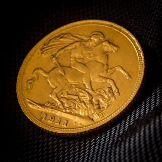 21k Solid Gold Coin photo