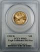 1999 - W $10 American Gold Eagle,  Pcgs Ms - 69,  Emergency Issue,  Signed By Dir. Gold photo 1