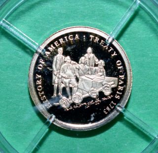 Birth Of Our Nation Comemorative Solid 14kt.  5g Gold Coin photo