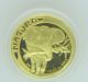 1996 - South Africa - Natura - Gold Elephant - Tenth Ounce.  9999 Gold - 1/10 Ozt Gold photo 1