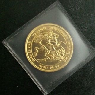 King George Iv Valcambi Gold Coin 22ct 8 Grams Gm Rare photo