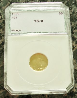 1989 $5 Gold American Eagle - Choice State photo