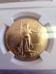 1998 G$50 (1 Oz) Gold Eagle Ngc Ms70.  Graded And Slabbed Gold photo 3
