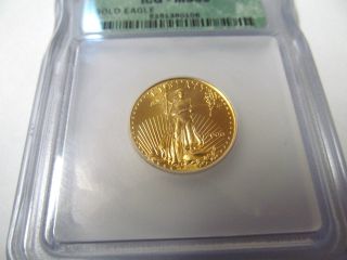 2000 1/4 Oz.  American Gold Eagle $10 Gold Coin Icg - Ms69 5251350106 photo