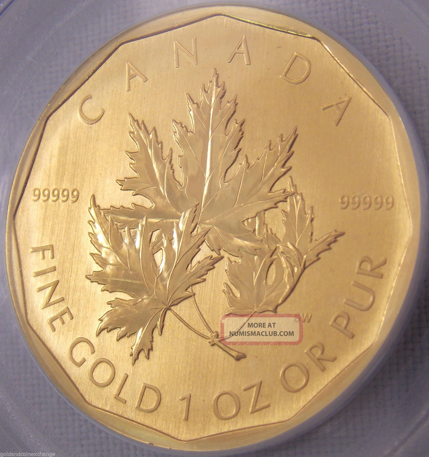 2007 Canada. 99999 Gold Maple Leaf 1 Oz. 200 Coin Pcgs Ms69 First Strike