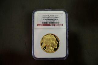 2006 W Buffalo G$50 Pf70 Ultra Cameo Gold Coin photo