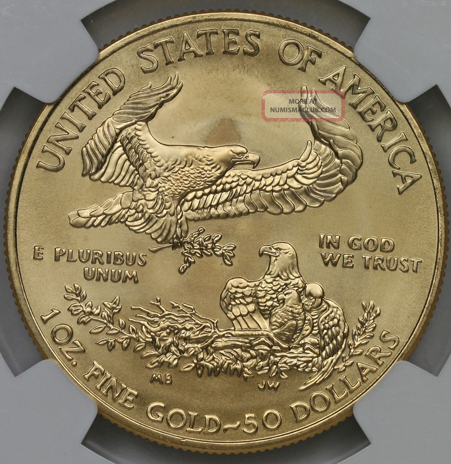 2009 Early Releases Gold Eagle $50 One Ounce Ms 70 Ngc 1 Oz Fine Gold