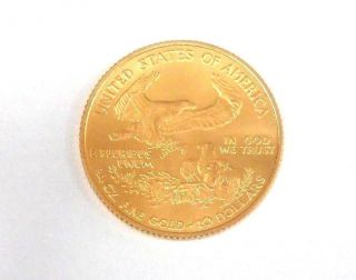 2004 American Eagle $10 Gold Coin 1/4 Oz Fine Gold photo