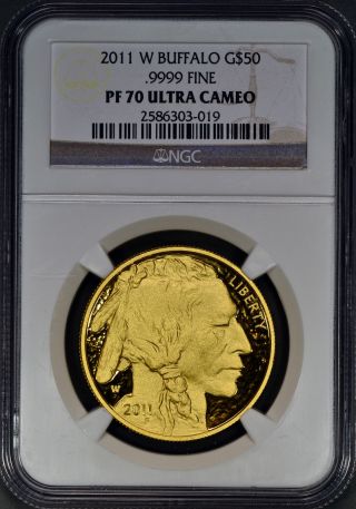 2011 W Gold Buffalo Ngc Pf 70 Ultra Cameo Rare Perfect Coin photo