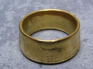 2004 $50 American Gold Eagle 1 Oz Coin Crafted Into A 22k Coin Ring Size 11.  5 photo