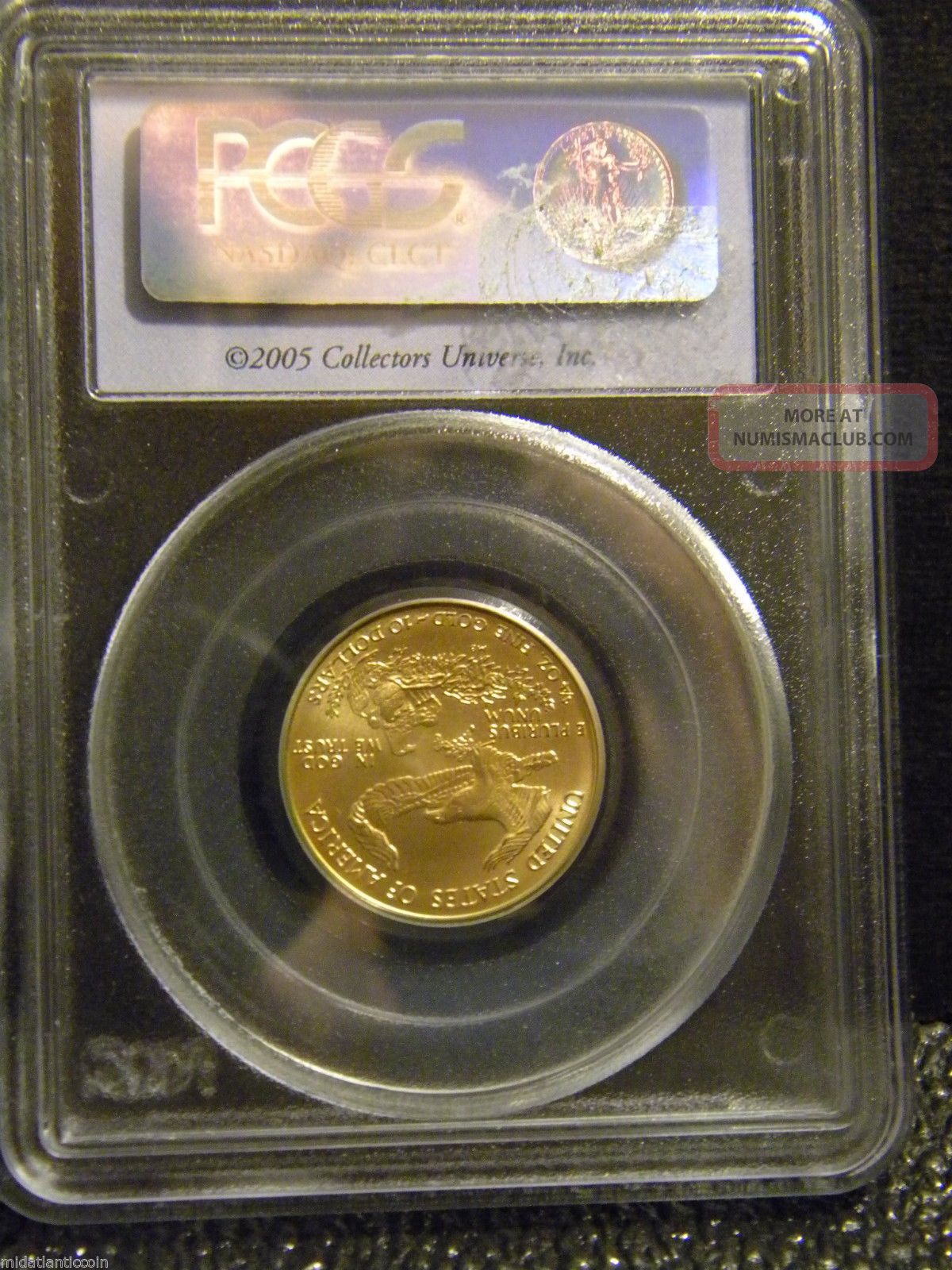 2005 Gold Eagle Pcgs Ms 69 Graded 10 Coin. . . . First Strike.