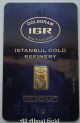 Solid Gold Bar 1 Gram Istanbul Refinery Turkey Goldgram Assay Card & Certificate Gold photo 2