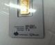 Pamp Suisse 5 Gram.  9999 Gold Bar - With Assay Certificate Gold photo 2