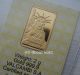 Solid Gold Bar 2 Grams Credit Suisse Statue Of Liberty.  9999 Assay Card Bu Gold photo 1