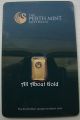 Solid Gold Bar 1 Gram Perth Swan Logo Kangaroo Assay Card & Certificate Bu Gold photo 2