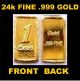 Ingot 24k Fine Gold.  999 Pure 1grain Bullion Bar 24ct Great Christmas Gift Gold photo 1