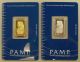 5 Gram Pamp Suisse Gold Bar & 5 Gram Pamp Suisse Platinum Bar Gold photo 1