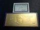 Rare $50 Gold Banknote Currency Washington 22 Kt Comes W/, Gold photo 8
