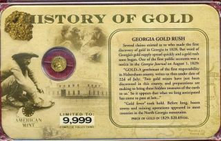 Usa American History Of Gold Limited (georgia Gold Ruch) photo