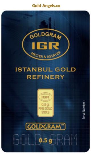 3 X 0.  5 Gram 999.  9 24k Fine Gold Bullion Bar With Lbma Cert & Insurance photo