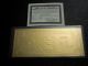 Rare $1 Real 22 Kt Gold Banknote Washington,  Comes W/,  Not Pamp Gold Bar Gold photo 2