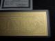Rare $1 Real 22 Kt Gold Banknote Washington,  Comes W/,  Not Pamp Gold Bar Gold photo 3