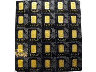 1 Gram Certified Pamp Gold Bar.  Investment.  Solid Pure Gold.  Gold Bullion. photo