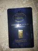 1 G Gram 999.  9 24k Gold Bullion Bar With Serial No.  Certificate Gold photo 3