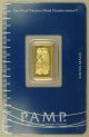 Pamp Suisse 2.  5 Gram 24k.  9999 Pure Gold Bullion Art Bar Gold photo 1