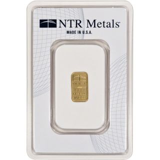 1/10 Oz.  Gold Bar - Ntr Metals -.  9999 Fine In Assay photo