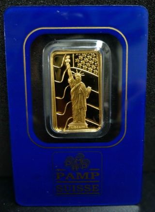 Pamp Suisse Lady Liberty 5 Gr 999.  9 Fine Gold Bar photo