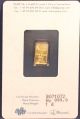 1 Gram Suisse Pamp Gold Bar.  999 Fine With Assay Gold photo 1