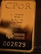 Jean Paul Gaultier 1 Oz Gold Bar 999.  9% 24kt Very Limited Production Gold photo 1