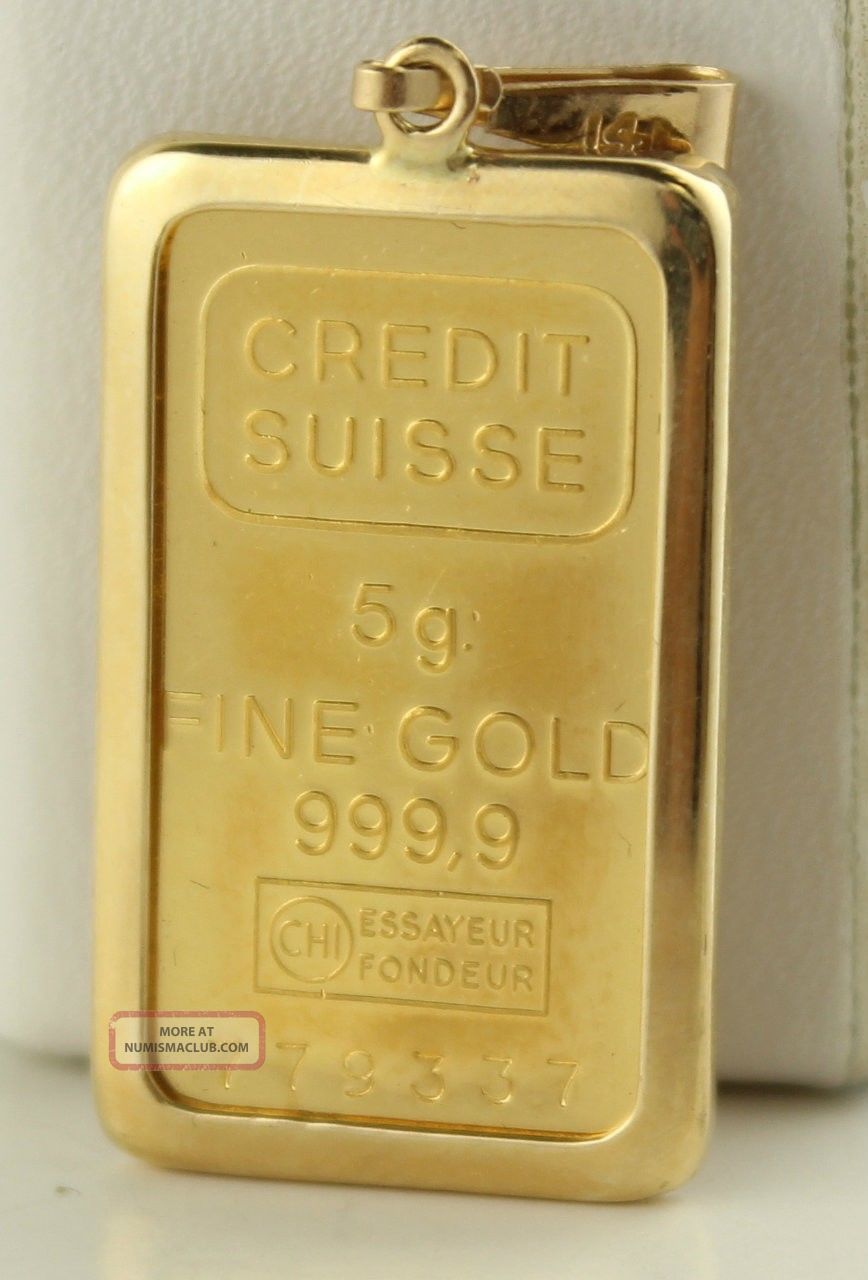 credit suisse gold bar 5g