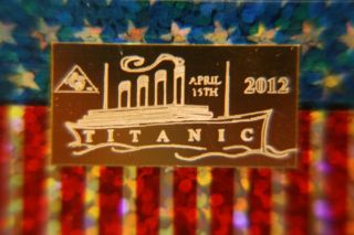 Limited Edition 2012 Titanic X2 Grams Acb Gold & Silver Solid Bullion Minted Bar photo